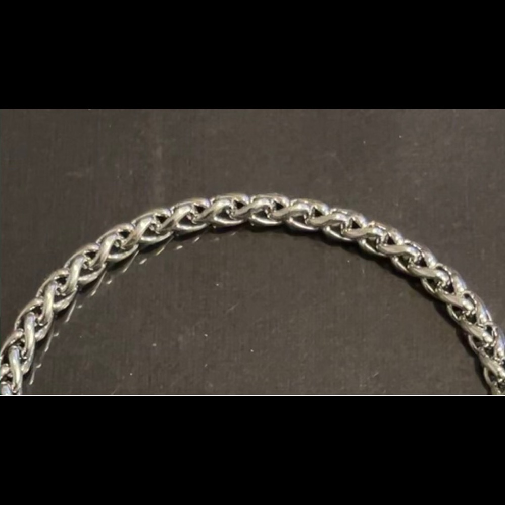 David Yurman 4mm Wheat Chain Men’s Bracelet, Sterling Silver 8.5” - Picture 6 of 6
